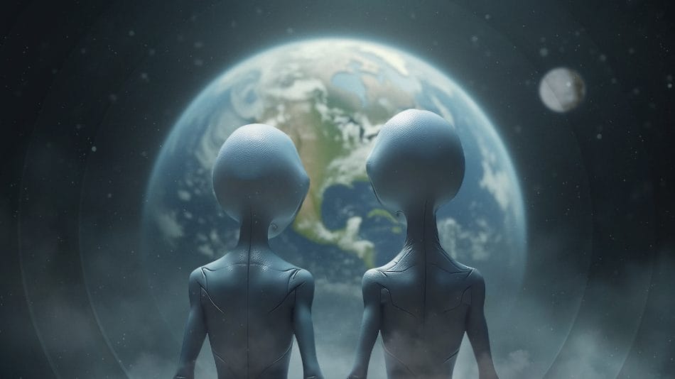 Alienígenas observando a terra. (Reprodução: Orbital Today)