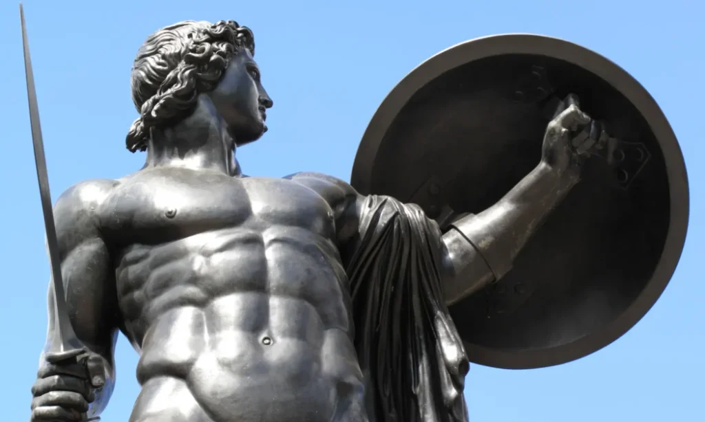 Estátua de Aquiles. (Reprodução: Greek Boston)