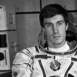 Sergei Krikalev antes de partir para sua missão em 1991. (Roscosmos)