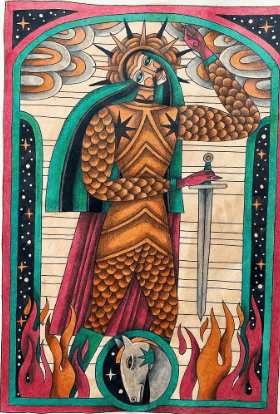 Hadúr, na mitologia húngara, é o deus da guerra e do fogo. O povo húngaro costumava sacrificar-lhe um cavalo branco antes de cada guerra. (Créditos: vassjozsef/via Instagram)