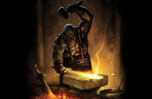 Hadúr usava armadura e armas feitas de cobre puro, seu metal sagrado, e dizia-se que ele forjou a Espada de Deus (Isten kardja), descoberta por Átila, o Huno, que garantiu seu domínio. (Reprodução: Tumblr)