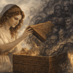 Pandora e a caixa que transformou curiosidade em caos. (Reprodução: mythoi.org)