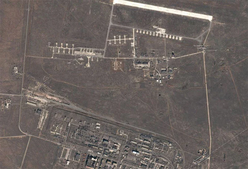 Imagem via satélite de Kapustin Yar. (Reprodução: warhistory.org)