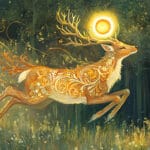 Csodaszarvas: O cervo lendário da mitologia húngara. (Reprodução: Google)