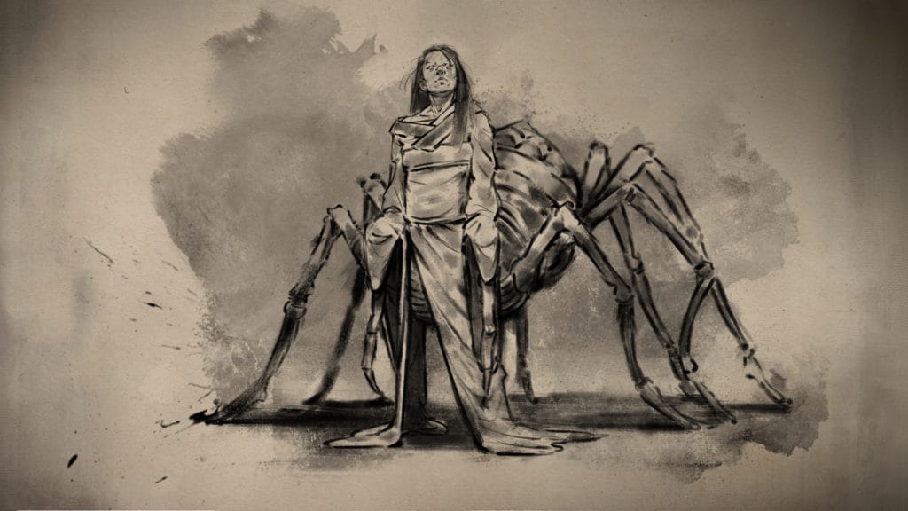 Arte de Jorogumo. (Reprodução: Google)