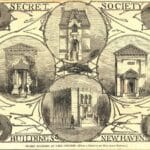 "Edifícios das Sociedades Secretas na Universidade de Yale", por Alice Donlevy, c. 1880. (Reprodução: Wikipedia)