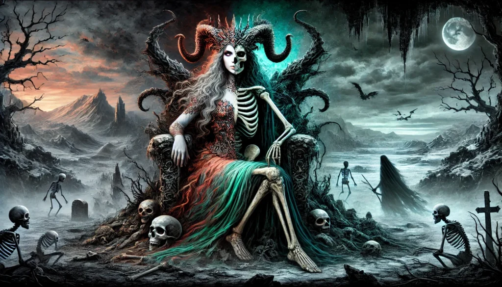 Hel: A deusa do mundo dos mortos na mitologia nórdica. (Reprodução: wikingar.de)