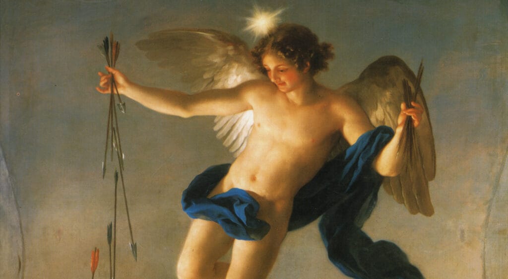 Héspero personificando a estrela vespertina (uma referência ao planeta Vênus) por Anton Raphael Mengs, 1765. (Reprodução: Wikipedia)