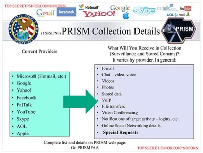 Dados que seriam enviados pela empresa à NSA. (Reprodução: Washington Post)