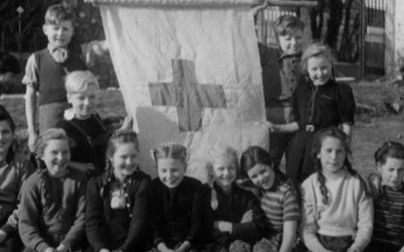 Refugiados alemães em Glencree logo após a Segunda Guerra Mundial. (Reprodução: irishcentral)