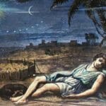 O Sonho de José (adaptado). Ilustradores da Bíblia Holman de 1890.