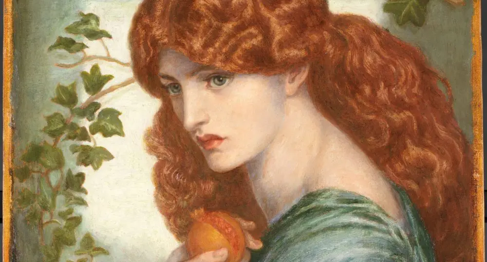 Representação da deusa Perséfone pintada por Dante Gabriel Rossetti em 1874.