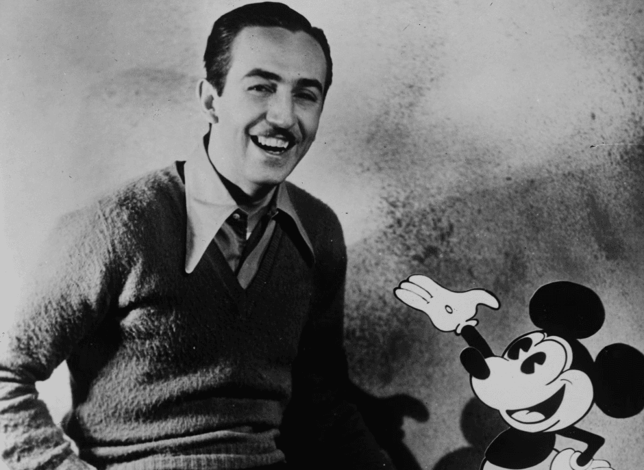Walt Disney deu voz ao Mickey Mouse por cerca de 20 anos. (Créditos: General Photographic Agency/Getty Images)